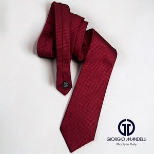 Giorgio Mandelli 100% Seide Silk-Soie Tie - Made in Italy Men’s Luxury Tie